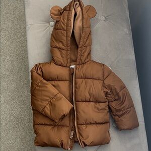 Old Navy Brown Hooded Jacket with Ears